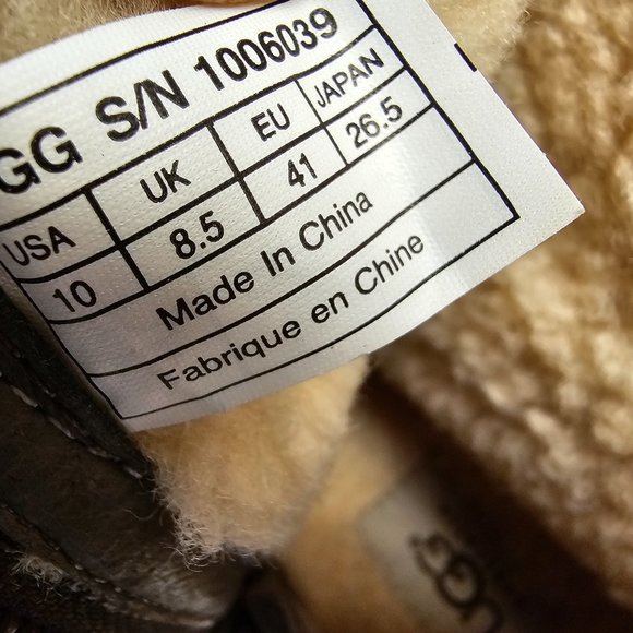 Womens UGG Blayre Brown Cream 1006039 Boots Cuff Sherpa Sheepskin 10 - Picture 6 of 16